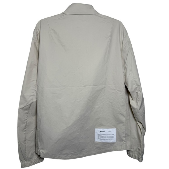 Line Skis X Jiberish Coaches Shacket Size XL Beige Windbreaker Jacket Rare 2021 - Picture 5 of 10